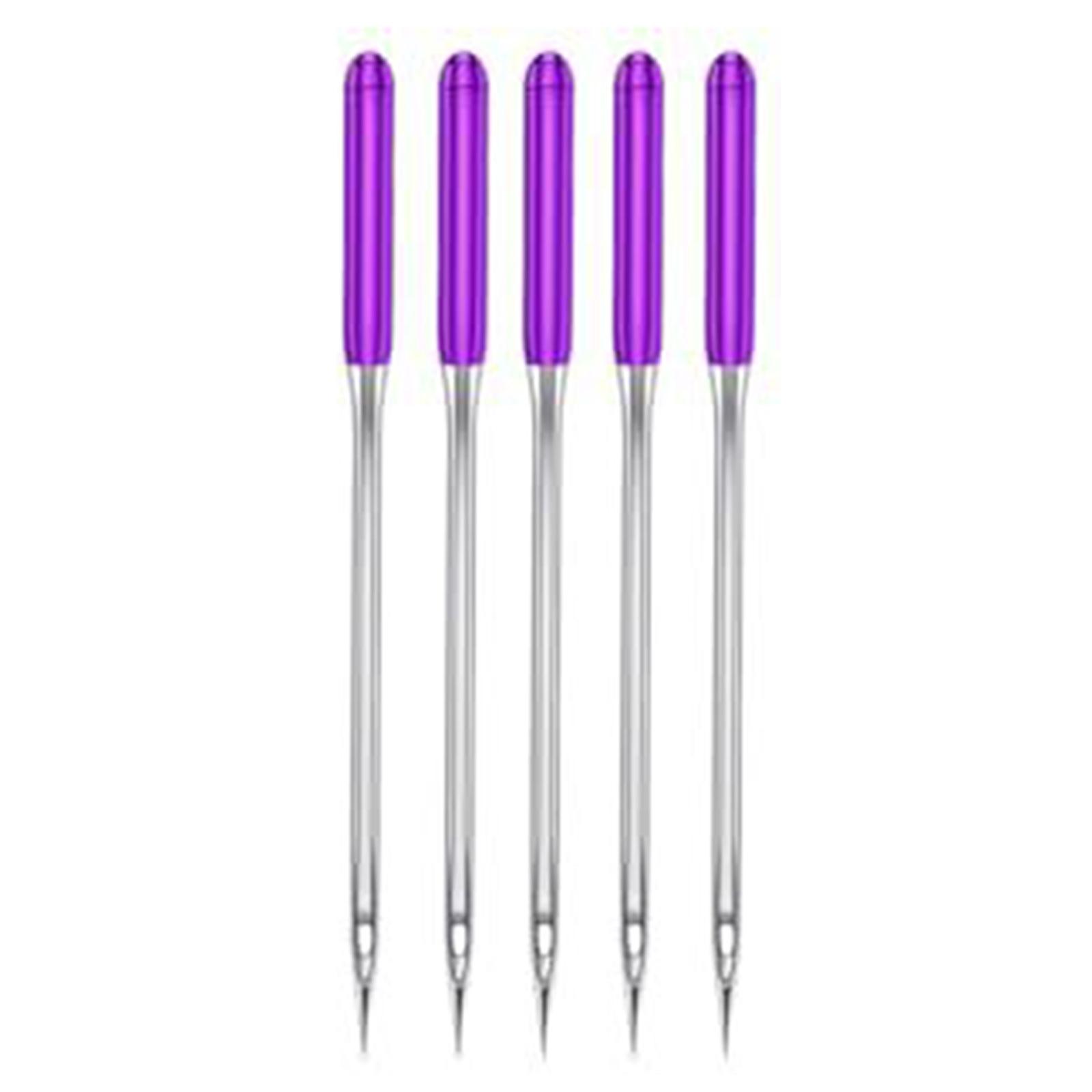 

5Pieces Stainless Steel Sewing Machine Needle for Domestic Sewing Machines Regular Point Needle for Stretch Fabric