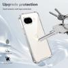 For Google Pixel 9a Case TPU PC Transparent Phone Cover with Airbag Corner Protection