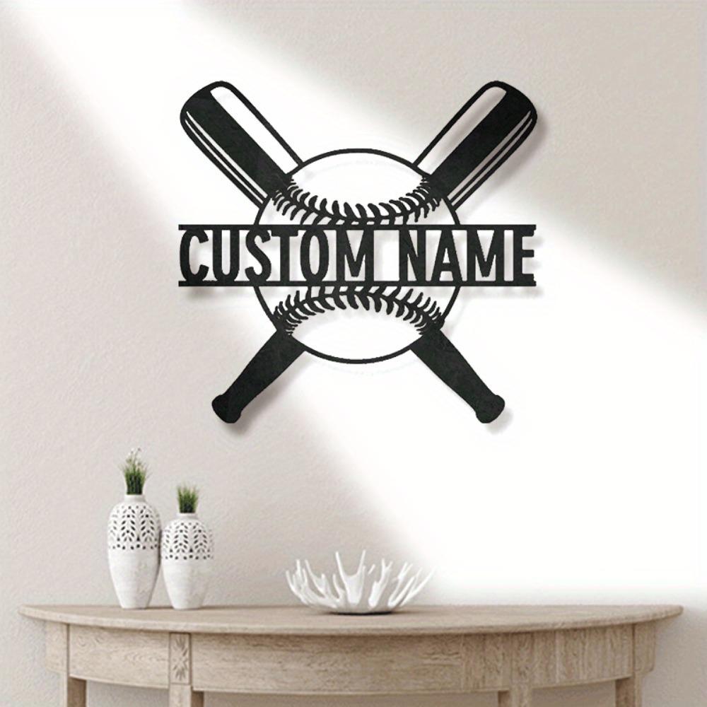 Personalized Metal Cricket Fan Sign with Family Monogram, Rustic Wall Decor for Home & Yard, Gift for Cricket Lovers
