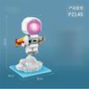 Astronaut Micro Small Particle Micro Drill Building Block Boy Assembling Toy Astronaut Creative Decoration