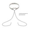 Elegant Choker with Nipple Clamps: Adult Training & Flirting Toy for Couples