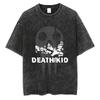 T-shirt Manga Soul Eater Stampa Death The Kid T-shirt Lavata Vintage Streetwear Abbigliamento Uomo Donna Maglietta in Cotone Oversize