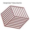 Geometric Hollow Silicone Trivet Heat Resistant Coaster Non-Slip Hot Pot Pad for Kitchen Dining Table Cookware Protection