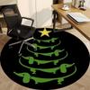 1 Stück Dackel Weihnachtsbüro Runder Teppich, Matte Geeignet Für Büro, Unter Bürostühlen Schlafzimmer Wohnzimmer Heimdekoration, Zimmerdeko