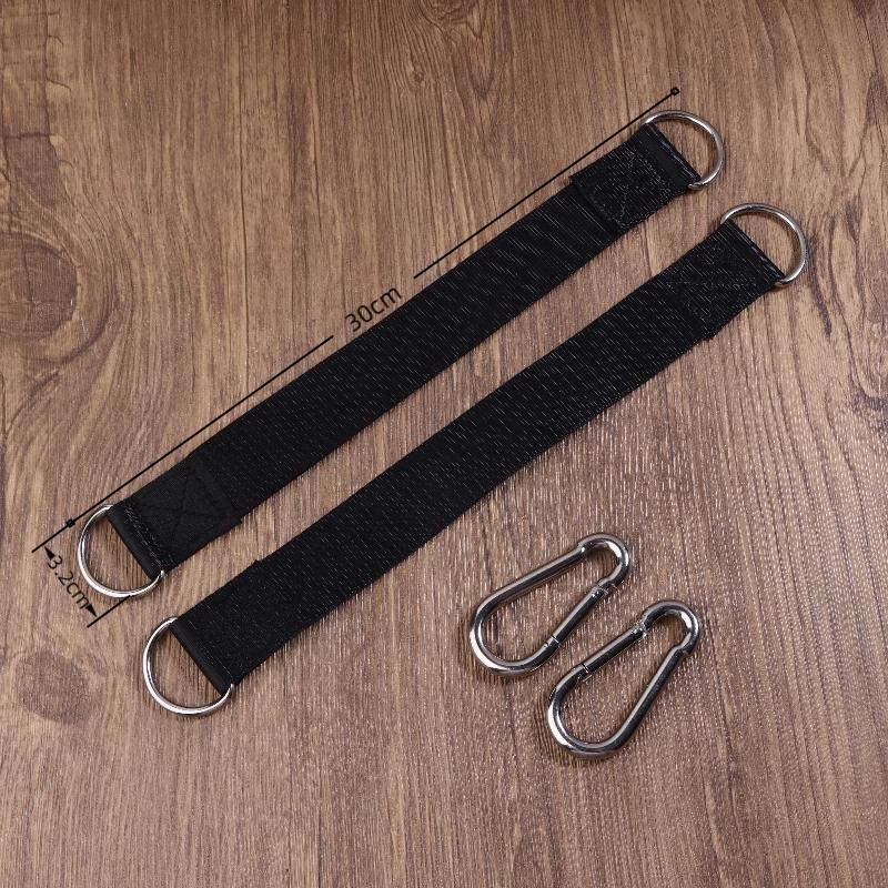 2Pcs Durable Hanging Belt Hammock Swing Hanging Belt And Steel Alloy Hooks Outdoor Camping Hiking Tools Hammock Accessories