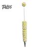 Faux Pearl Decorated Pen DIY Beadable Pen, Rhinestone Ballpoint Fancy Glitter Creative for Crafting, Student Stationery Office Writing Tools Crafts