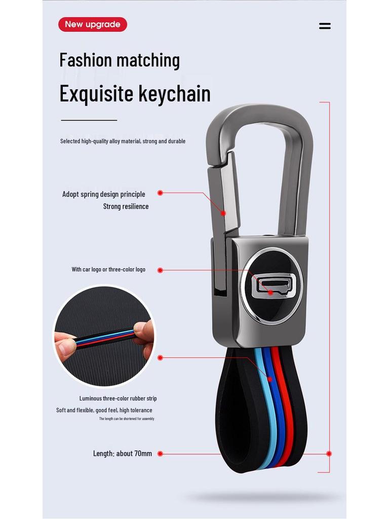 Qoros 5 Autoschlüsselhülle: Passend für 2017 Qoros 3 Urban SUV Smart-Fernbedienung, Schutzschnalle