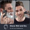 Electric Shaver For Men Rechargeable Shaving Razors Trimmer Machine Waterproof Foil Shaver with LED Display for Beard Trimming