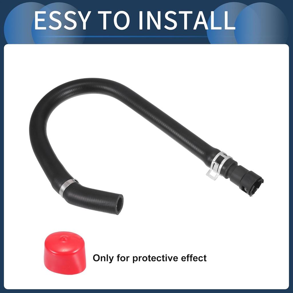 Engine Heater Hose Assembly, HVAC Heater Outlet Pipe No.XL3Z18472AB for Ford F-150 4.6L 2002-2004 for Ford Expedition 1997-2002 Rubber Black, 1 Pc