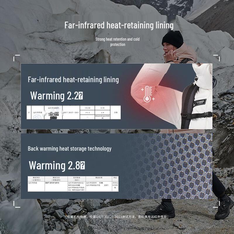 Tanboer Women's Extreme Cold Outdoor Short Down Jacket TBF560532A