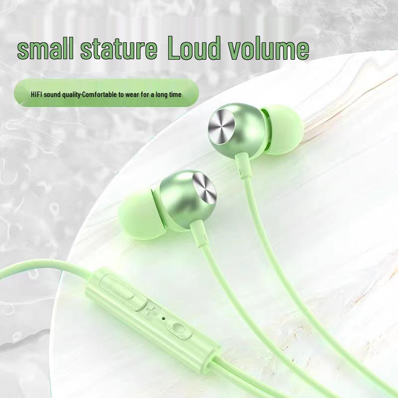 New Type-C Metal In-Ear Earphones with Microphone and Wired Control - Heavy Bass Quality.