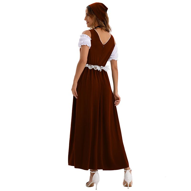 Oktoberfest Maid Uniform Bavarian Costume for Stage and Performance