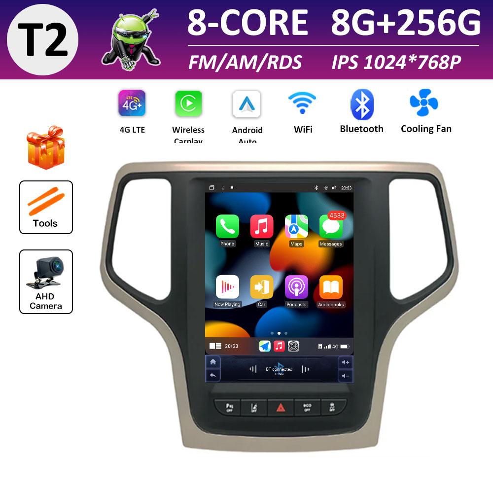 For Jeep Grand Cherokee 2014 2015 2016 2017 Wireless Carplay Android Smart System IPS Touch Screen GPS Navigation DSP Stereo BT