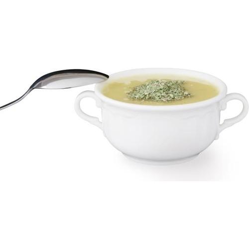 

Фарфоровая суповая тарелка с ручкой