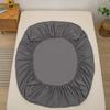 1PC Bed Sheet Elastic Fitted Sheet Mattress Cover Couple Bed Linen Bedspread With Elastic Band Bed Sheet Solid Color Mattress Cover