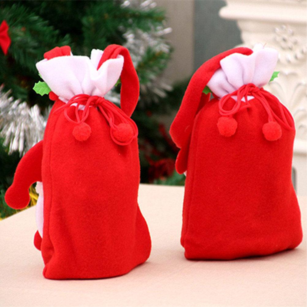 3Pcs Beautiful Christmas Gift Bag Set Food Grade Strong Tear Resistant for Birthday Christmas Festival Tea Party