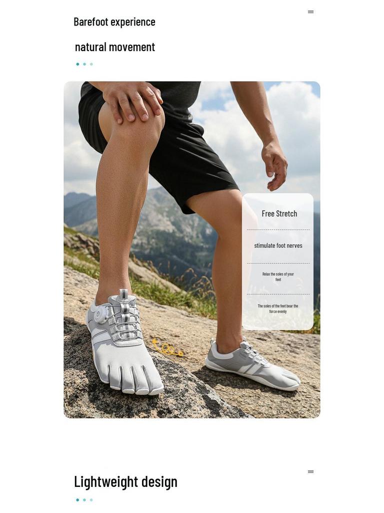 GallonShark Barefoot Five-Toe Yoga & Pilates Shoes for Indoor Fitness