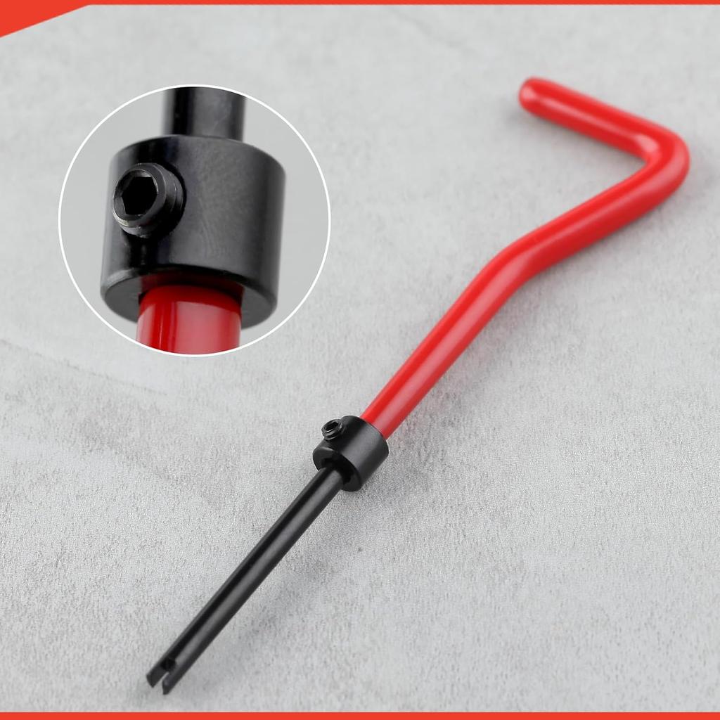 30 Piece M6 X 1.0Mm Thread Repair Kit, HSS Drill Helicoil Thread Repair Kit, Metric Bolt Thread Repair Ert Kit Portable Rethreading Tool Kit,