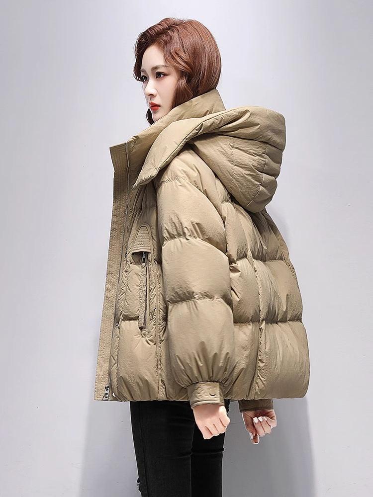 Women’s Short Hooded Windproof Thicken Warm Winter Jacket