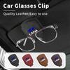 Car Mounted Suede  Sun Visor Leather Glasses Clip For Lada Vesta Niva Samara Kalina Largus Priora Xray Granta