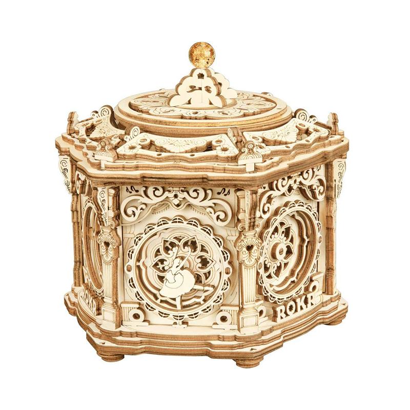 ROBOTIME ROKR 3D Puzzles Secret Garden DIY Mechanical Music Box AMK52