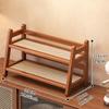Water Cup Display Rack Spice Rack Practical 2 Layer Storage Shelf for Office