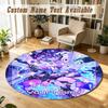 Honkai Star Rail Personalized Round Rug Support Custom Name, Soft Home Decor Mat