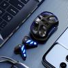 Gaming Bluetooth Earbuds Long Battery LED Light Wireless Sports Headphones Low Latency Noise Cancelling