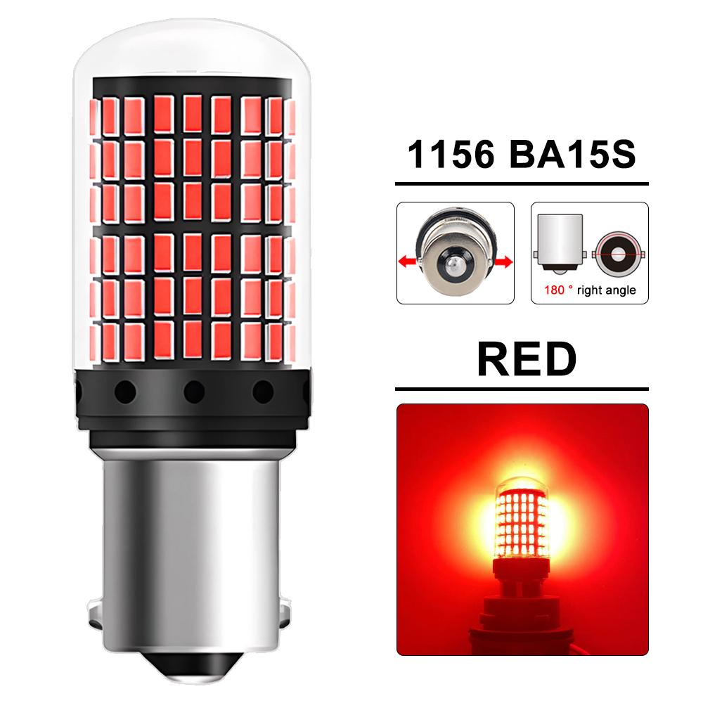2-8 PCS CANBUS T20 7443 P21W PY21W 1156 BA15S BAU15S LED Bulb For 6500K White Car Turn Signal Tail Reverse Lights 2000LM 12V 24V Back Up Lights 1