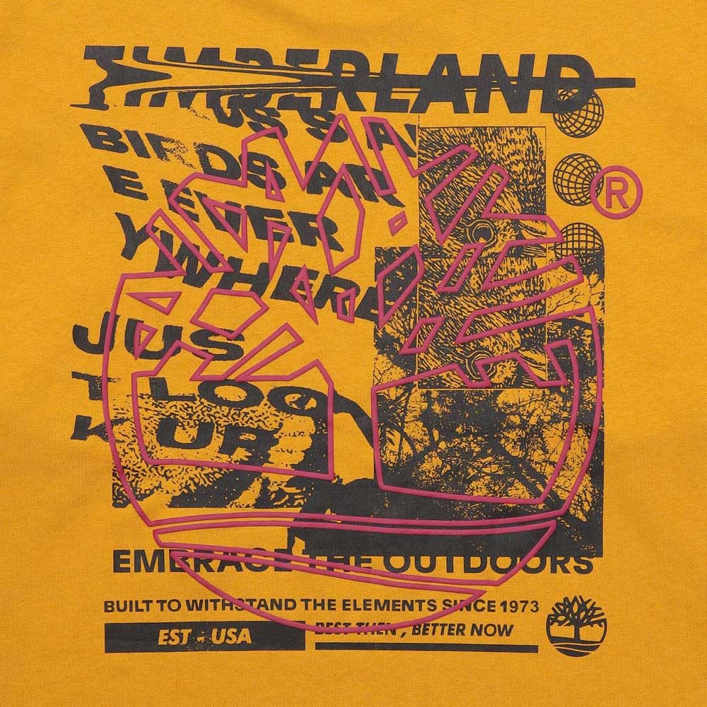 Timberland Men's Long Sleeve Graphic T-Shirt, Chai Tea, XL, TB0A65XUEFM1