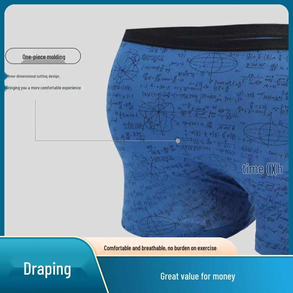 2-Pack Men's 100% Cotton Boxer Briefs: Washable, Durable, Mid-Rise, Comfortable, Breathable, Skin-Friendly, Moisture-Wicking.