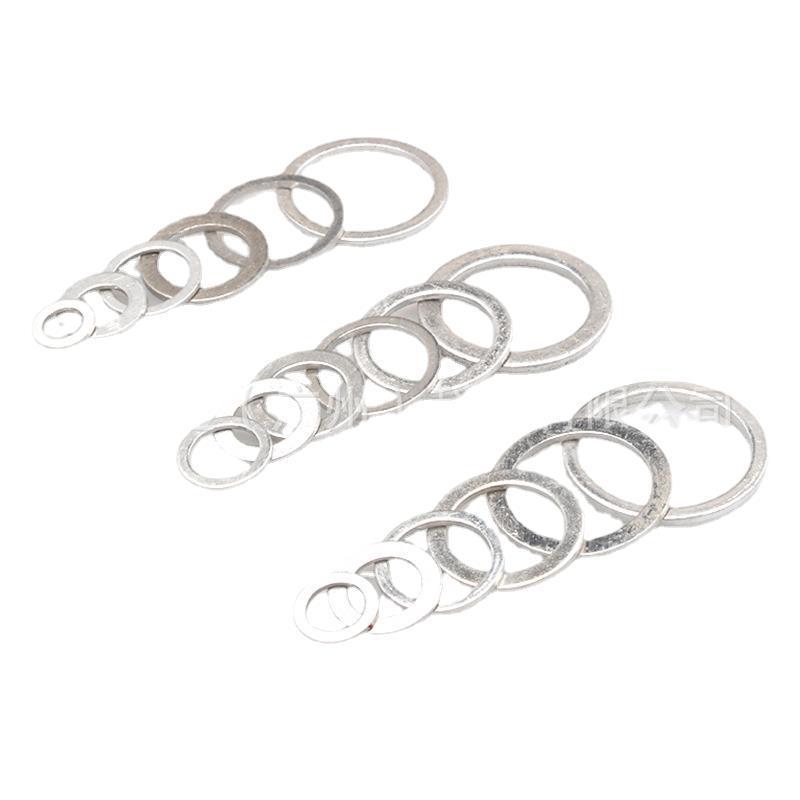 450-Piece High-Temperature Resistant Aluminum Washer Set - Includes Sealing Gasket, Flat Washer, and O-Ring.