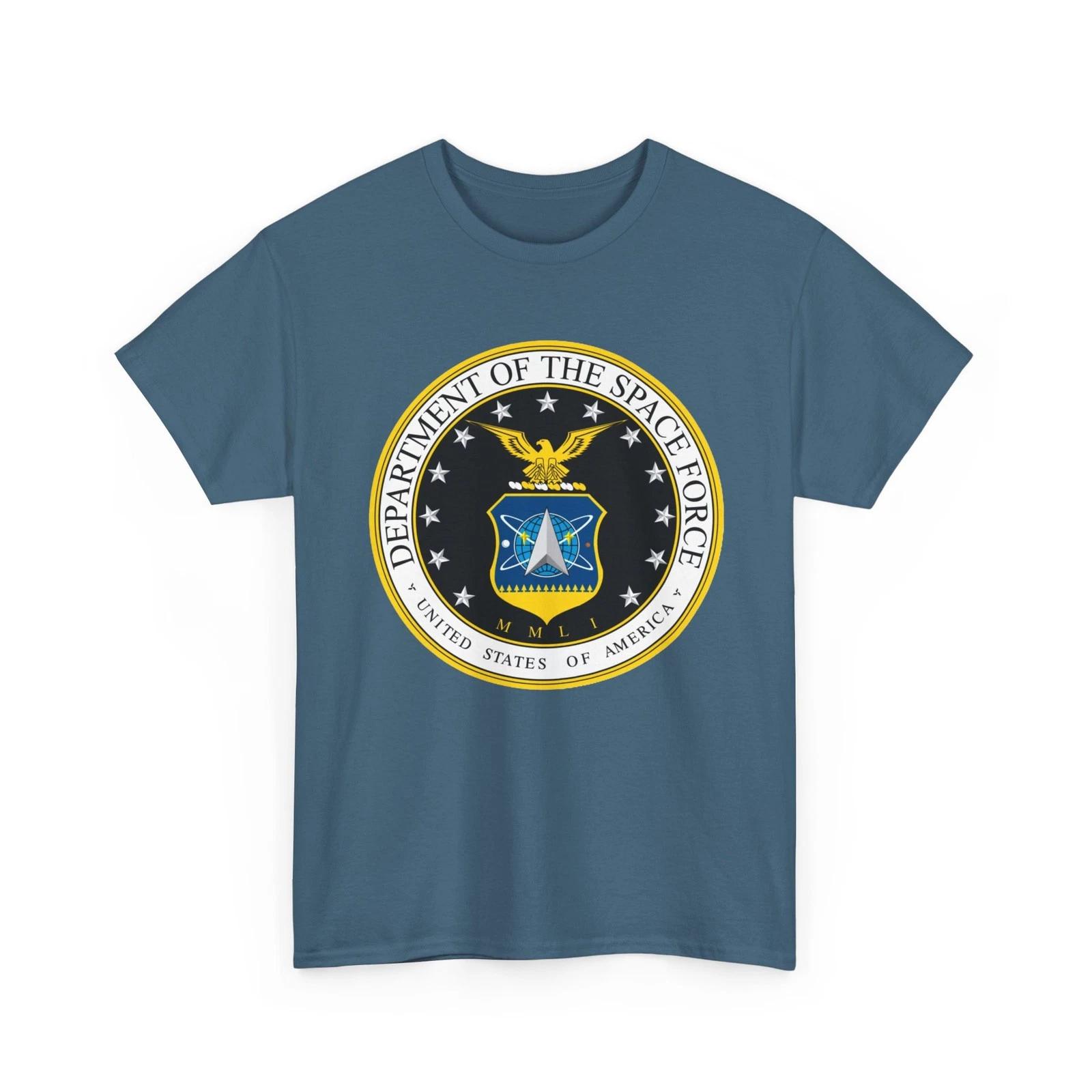 Department of the Space Force Print T shirt Air Force Army Military Collectible L