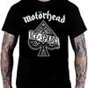 Motorhead Ace of Spades Graphic T-Shirt Men Vintage Rock Band Short Sleeve Cotton Tee Man Clothes Unisex Casual Streetwear Dark Top