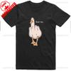 Mens Funny T-Shirt Rude Seagull Design Regular Fit Cotton Tee Women Men Print Cartoon Graphic Cotton T Shirts Breathable Workout
