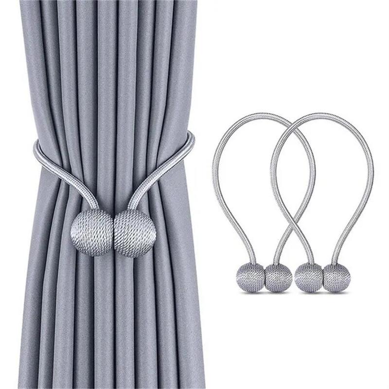 Magnetic Curtain Tieback, 2 Counts Modern Simple Curtain Tieback, Window Curtain Tieback, Home Decor for Living Room Bedroom