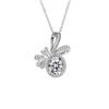 Rose Red Zircon Necklace: Trendy, Versatile, Light Luxury Design