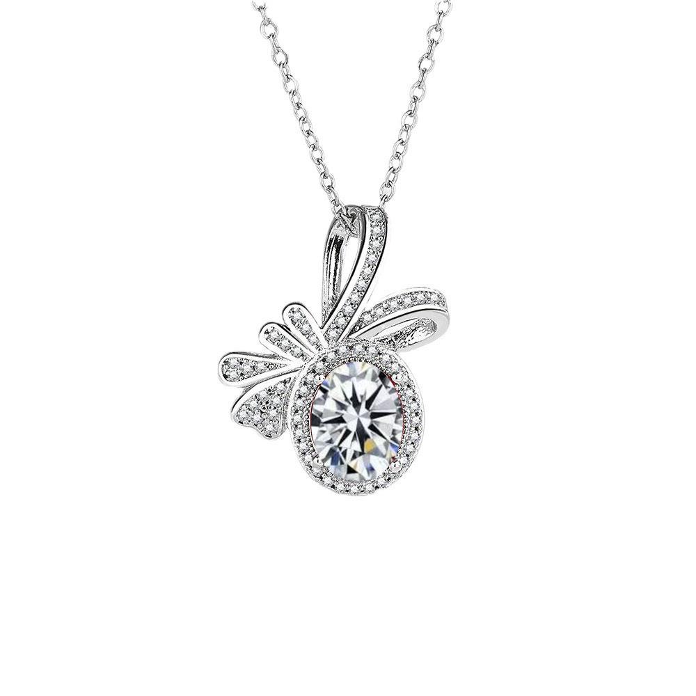Rose Red Zircon Necklace: Trendy, Versatile, Light Luxury Design