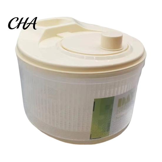 Multi Functional Vegetable Slicer Salad Spinner, Manual Quick Drying Fruit Washer, with Kitchen Tool for Vegetables Slicing Blade Design, Dryer