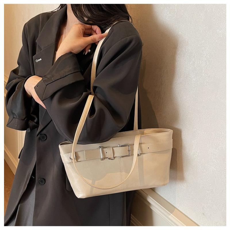 Simple Style Faux Leather Shoulder Bag for Women Fashion Commuter Handbag