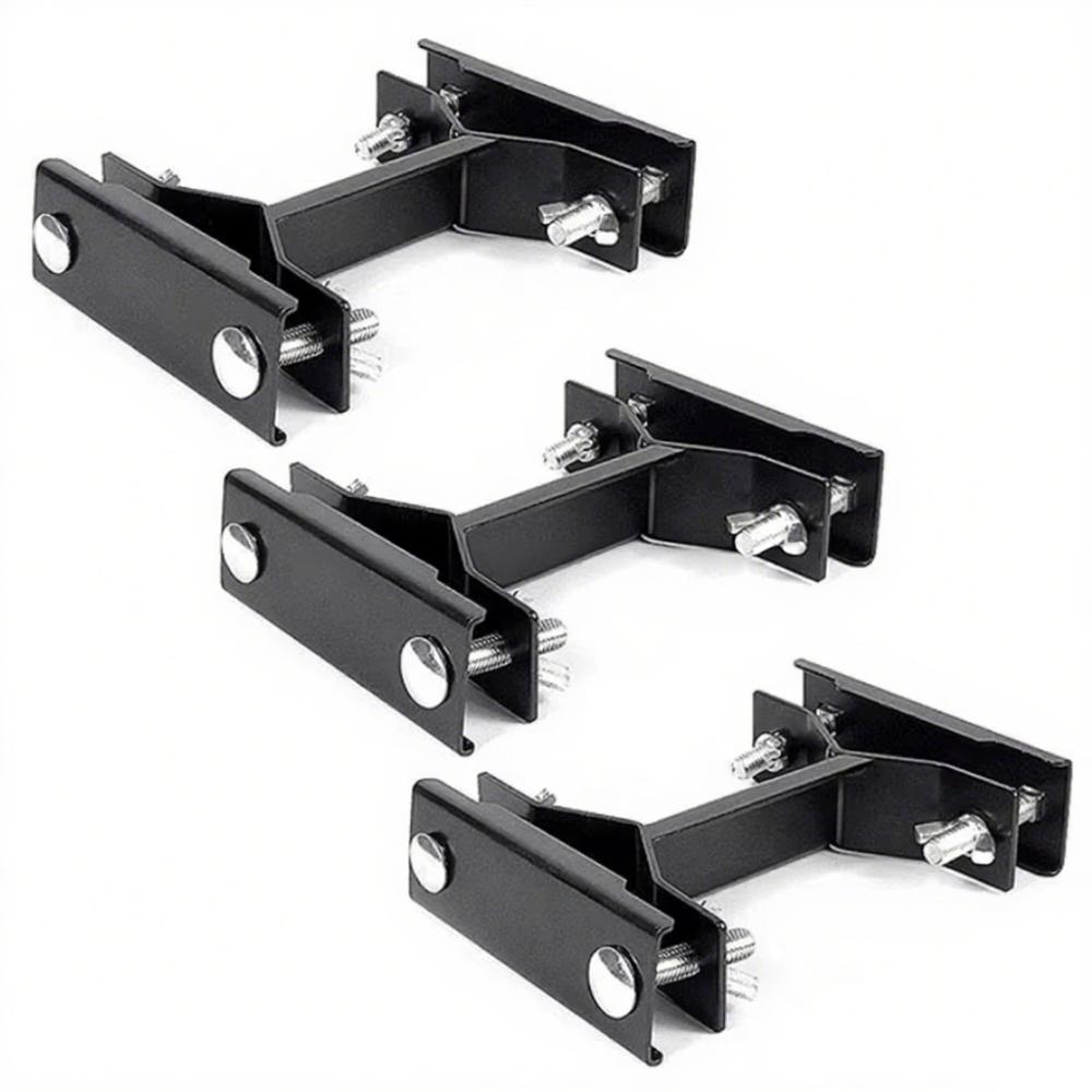 

Железный зажим для зонта, всепогодный кронштейн для зонта, крепление для шеста, зажим для зонта, для улицы чёрный