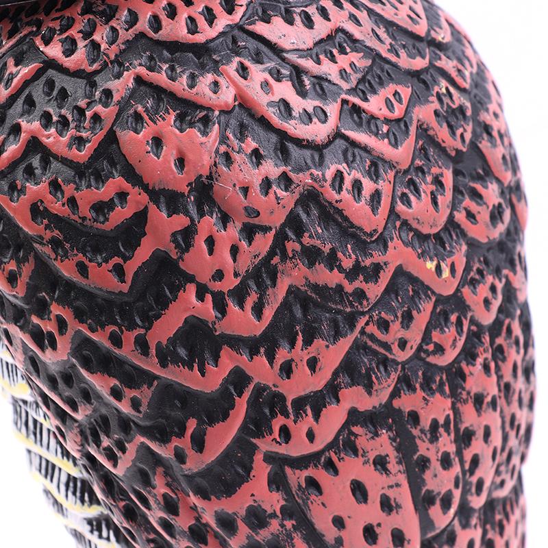 Realistic Bird Scarer Rotating Head Sound Owl Prowler Decoy Protection Repellent