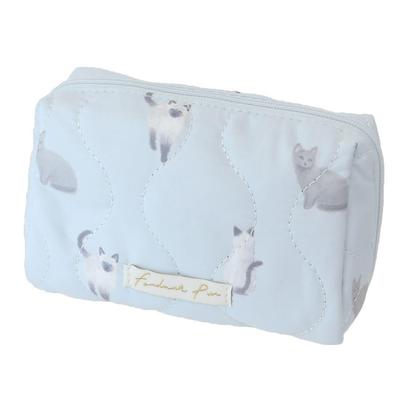 Fondant Pure [Cosmetic Pouch] Square PouchCat Coolia Small Item Case Stylish Goods Mail Order