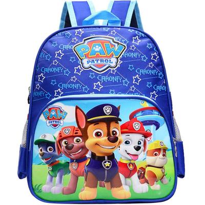 Paw Patrol Backpack Travel Bag With Side Mesh Pocket For Kids, Blue