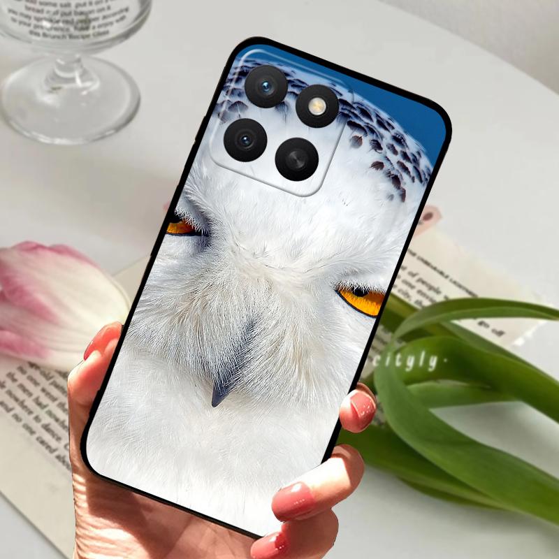For Honor X8c Phone Case For Honor X8c Shockproof Shell ABR-LX1 6.7" Luxury Pattern Painted Soft Silicone Protection Back Cover