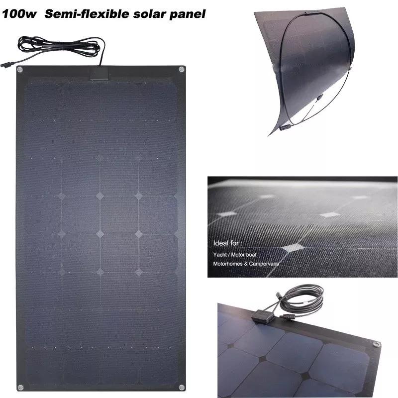 Zi Xi 20W-300W Semi-Flexible Solar Panel for RVs