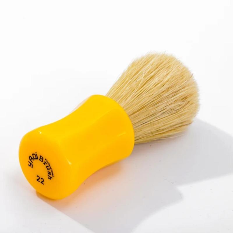 YAQI Joy Butterscotch Color Handle Men 22MM Wet Bristle Knot Diameter Shaving Brush 55MM Handle Height Provide Minimalism Shave