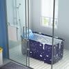 Bathtub Set Portable Folding Multifunctional Thicken Spa Soaking Bath Tub for Home Salon Type 1 Bathtub Backrest Seat Inflator Pump