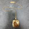 Used CITIZEN XB Pocket Watch Gold Color Electronic Watch