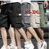 Big Pocket Men's Plus Size Shorts Casual Work Cool Pants with Point Loose Fit Clothing Waist Sports Male Outfit Shorts